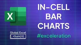 Create an in-cell bar chart in Excel