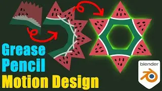 Easy Design & Motion Graphics Tutorial in Blender Grease Pencil