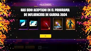 😎RECOMPENSAS PROGRAMA DE INFLUENCERS de FREE FIRE 2024 | DIAMANTES **GRATIS** Y COMO SER INFLUENCER