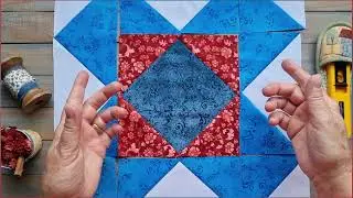 How to make PATCHWORK BLOCKS easily, step by step for beginners: free 