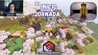 PRIMEIRA VEZ JOGANDO MINECRAFT COBBLEMON - COBBLEVERSO #1