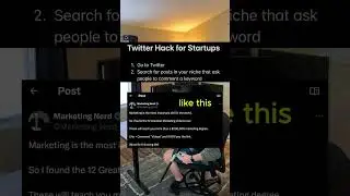 X / Twitter hack for startup founders