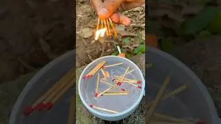Survival Skills: Camping Life Hacks #survival #bushcraft #camping #outdoors #shorts #lifehacks