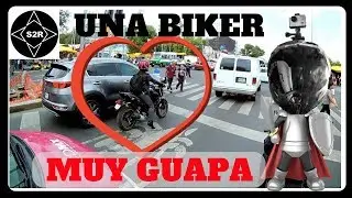 ME ENAMORÉ DE UNA BIKER 😍 ll AYUDANDO A UN BIKER 💪🏼 ll  METROBUS 🚌 -S2R-