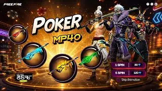 Poker MP40 Return Free Fire 🔥🤯 l Poker MP40 Ring  Event | Free Fire New Event | FF New Event 