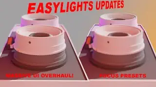 BLENDER ADDON || EASYLIGHTS  2.1 || NEW FEATURES|| UI OVERHAUL AND FOCUS PRESETS!