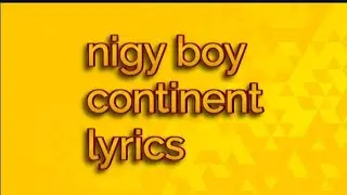 Nigy boy - continent (dutty money riddim)