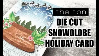 Die Cut Snow Globe Holiday Card