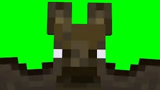 Minecraft Bat Transition Animation | Minecraft Green screen