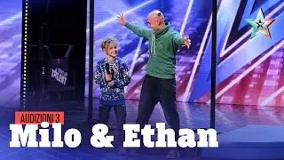Milo ed Ethan, acrobazie in famiglia