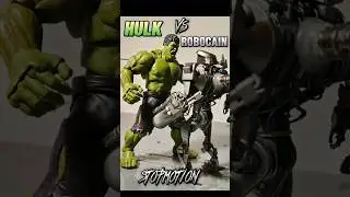 Hulk vs Robocain RoboCop stopmotion #shorts #comedy #hulksmash