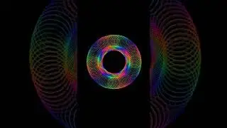 Cool Python Turtle Graphics Ring Animation 