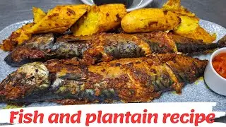HOW TO MAKE PERFECTLY GRILLED FISH AND PLANTAIN (BOLE)|EASY & FLAVOURFUL RECIPE #boleandfish
