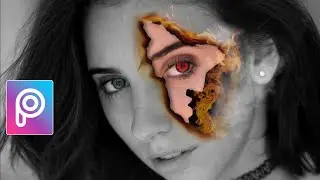 Burning Face Editing Concept | Picsart Mobile | Mk Editz