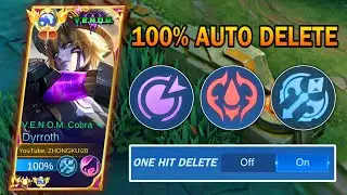 100% NEW AUTO DELETE BUILD AND EMBLEM IN PATCH 1.8.30🤫 | DYRROTH BEST BUILD 2023 (MLBB)