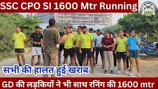 SSC CPO SI & GD 1600 Meter Running timing || Girls & Boys 😡|| #running #1600m