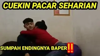 PRANK DIEMIN PACAR SEHARIAN || SUMPAH BAPER !!!