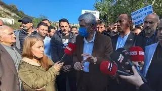 Araklı'da çöp eyleminde hareketli saatler