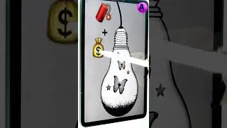 Cool Light Bulb Art 😉? 💡🧨💰 ❓#procreate #shorts #artwitha #a #arttiktok #Satisfyingart @ArtwithA.