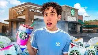 MEZCLE TODOS LOS STARBUCKS PARA HACER SOLO UNO 😱 | Leo Study