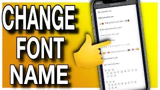 How to Change Font Name on ALL Social Media #shorts