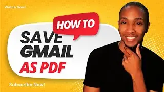 How to Save Gmail as PDF