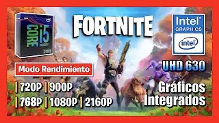 ✅ Jugar FORTNITE sin TARJETA GRAFICA 🎮 Intel Graphics UHD 630 🔥 Temporada 6 Capítulo 2 📌 2021 📌