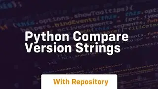 python compare version strings