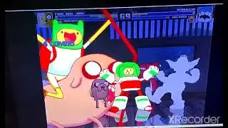 SWAH M.U.G.E.N Battle 7: Finn/Jake and Homer Simpson vs Mordecai and Giant Chicken