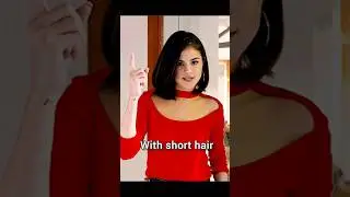 Selena Gomez's short hair looks❣️#selenagomez #selena #shorts