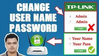 How To Change TPLink Router Admin User Name And Password | Set TPLink Wifi Username And Password