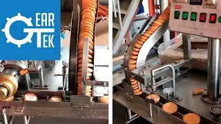 Работа сэндвич машины для склейки печений