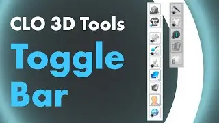 CLO 3D | How To Use The Togglebar | Toolbar | Tutorial