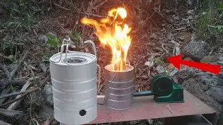 How to Make a 3 in 1 Wood Stove. Free Energy for Cooking