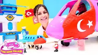 30 Ağustos Zafer Bayramınız kutlu olsun! Pink Hava Yolları - Ayşe ve Ümit uçağı süslüyorlar!