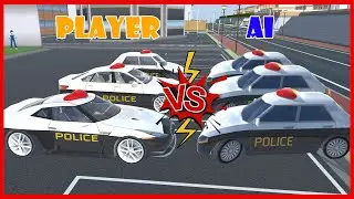 Player VS AI Police Car || SAKURA School Simulator