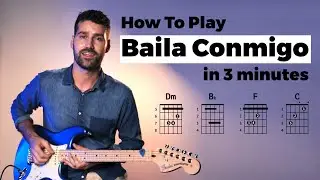 How To Play Baila Conmigo - Selena Gomez, Rauw Alejandro [Guitar Tutorial / Lesson w/ Chords & Tab]
