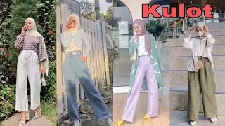 Inspirasi hijab OOTD celana kulot|| KULOT