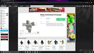 JUST BUYING NINJA ANIMATION ON ROBLOX :)