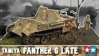 TAMIYA 1/35 PANTHER G LATE : Panther 126 Ardennes Diorama PART 8 Final Details!