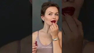 Уход за кожей. Красные губы. Макияж. Макияж.Прическа для себя. #уходзаволосами #прическаза5минут
