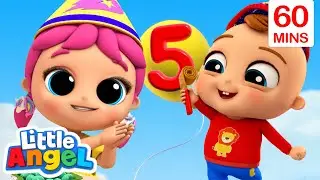 Count The Balloons! | Learn to count with Little Angel | Moonbug Kids After School