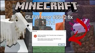 Minecraft GLFW error 65542 Fix 2022  Without graphic card 1.19 and more  |  PC/LAPTOP 100%
