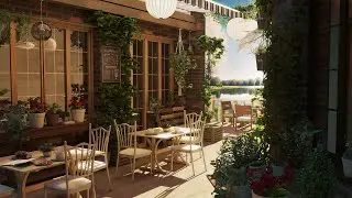 Tranquil Jazz Music for Study - Relaxing Piano Jazz at a Lakeside Porch Ambience