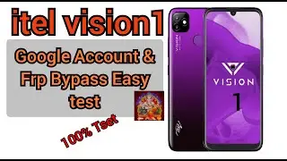 itel  vision 1( p36 play ) Google Account & Frp Bypass Easy Test Without PC