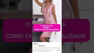 O vestido de SHEIN X como ficou na realidade! #SHEIN
