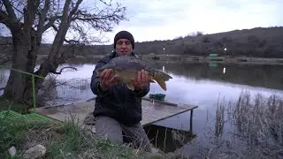 ТРУДОВАЯ РЫБАЛКА !!! ЛОВИМ КАРПА ПО ХОЛОДНОЙ ВОДЕ!!!