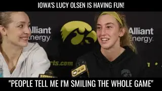 Iowa Hawkeye Lucy Olsen Smiles The Entire Game #hawkeyes