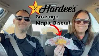We Tried Hardee's New Sausage Maple Biscuit!