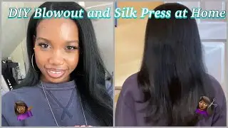 How to: DIY Blowout and Silk Press at Home: Curly to Straight, No Frizz